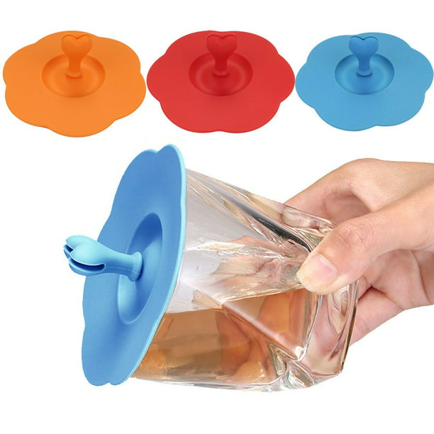 Silicone Leakproof Coffee Mug Suction Lid Cap Airtight Seal Cup Lid Cover CA